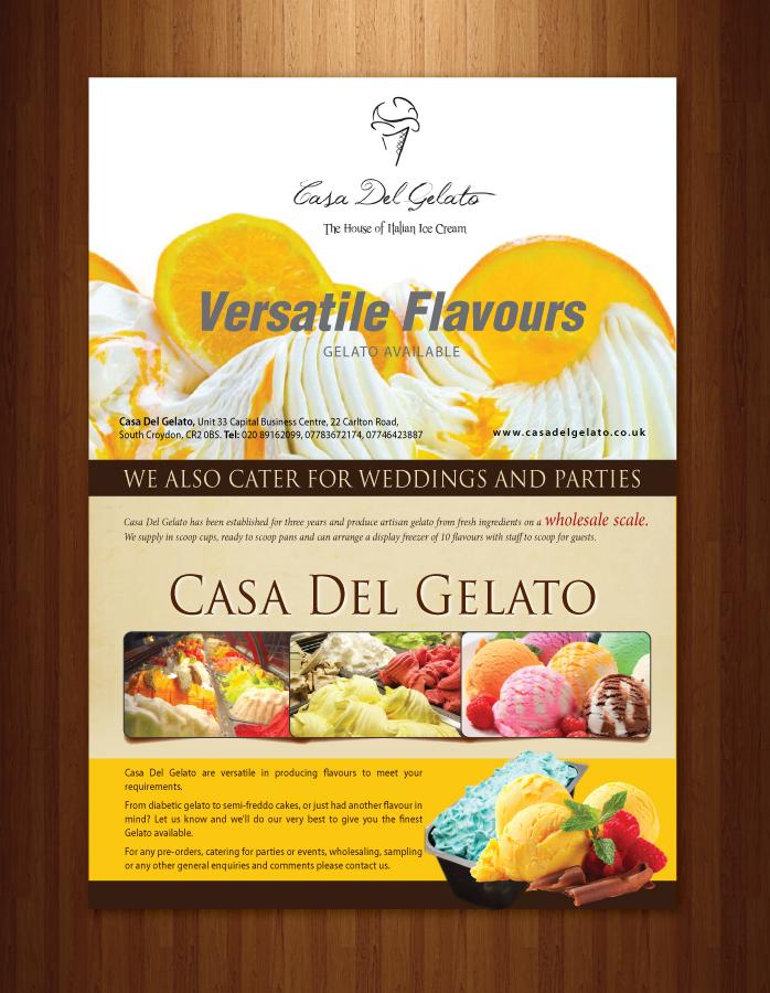 Design de Revue par Sbss pour Casa Del Gelato | Design #1998053