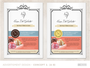 Design de Revue par 88 creaction pour Casa Del Gelato | Design : #1998434