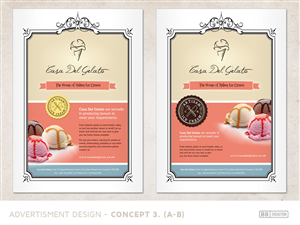 Magazine Design by 88 creaction for Casa Del Gelato | Design #1998523
