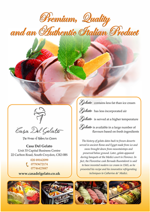 Magazine Design by IneseRo for Casa Del Gelato | Design #1998096