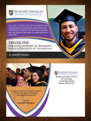 Diseño de Postal por creative.bugs para Benjamin Franklin Institute of Technology | Diseño: #8503065
