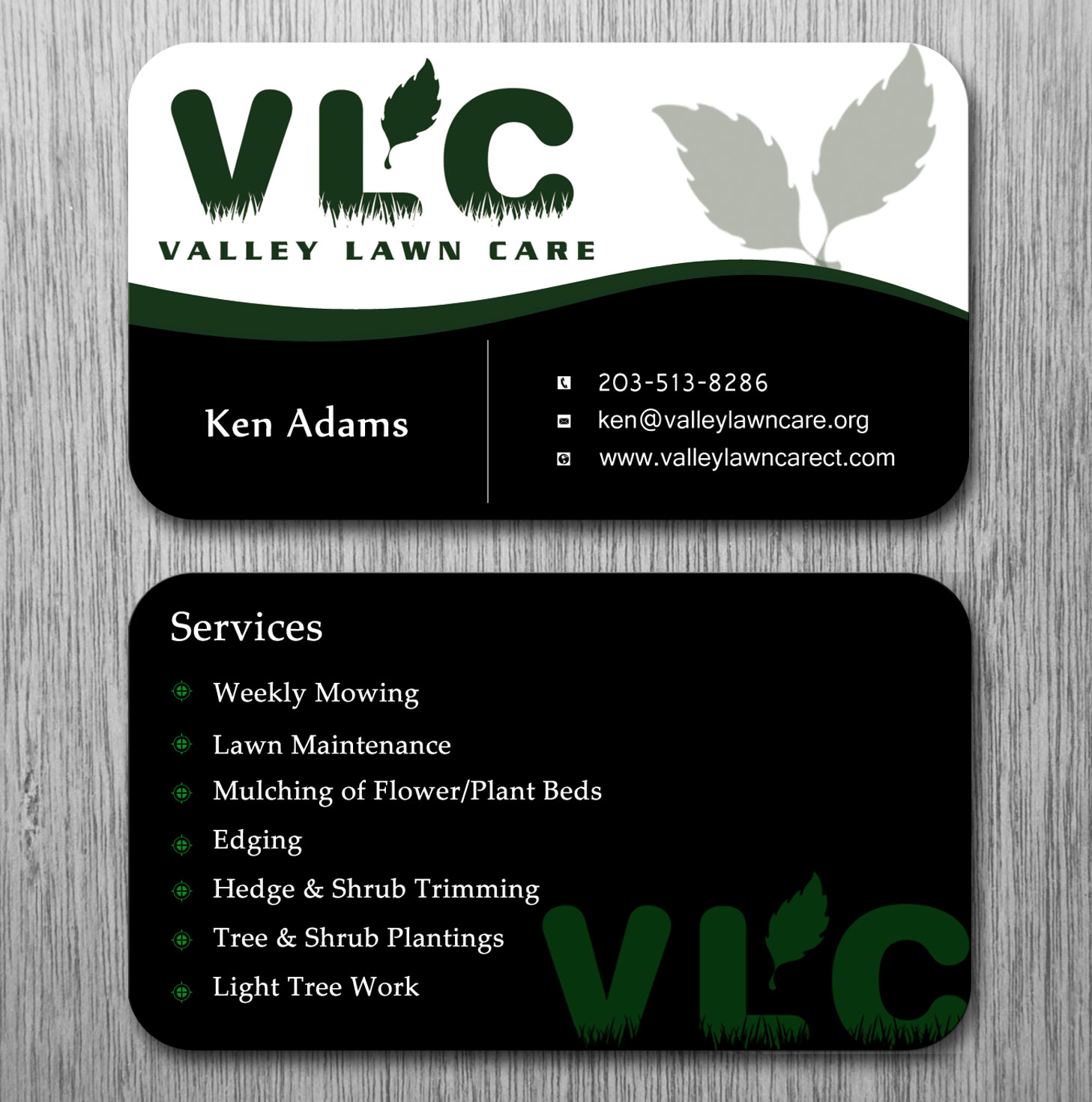 Business Card Design by Lanka Ama for Valley Lawn Care | Design #8511492