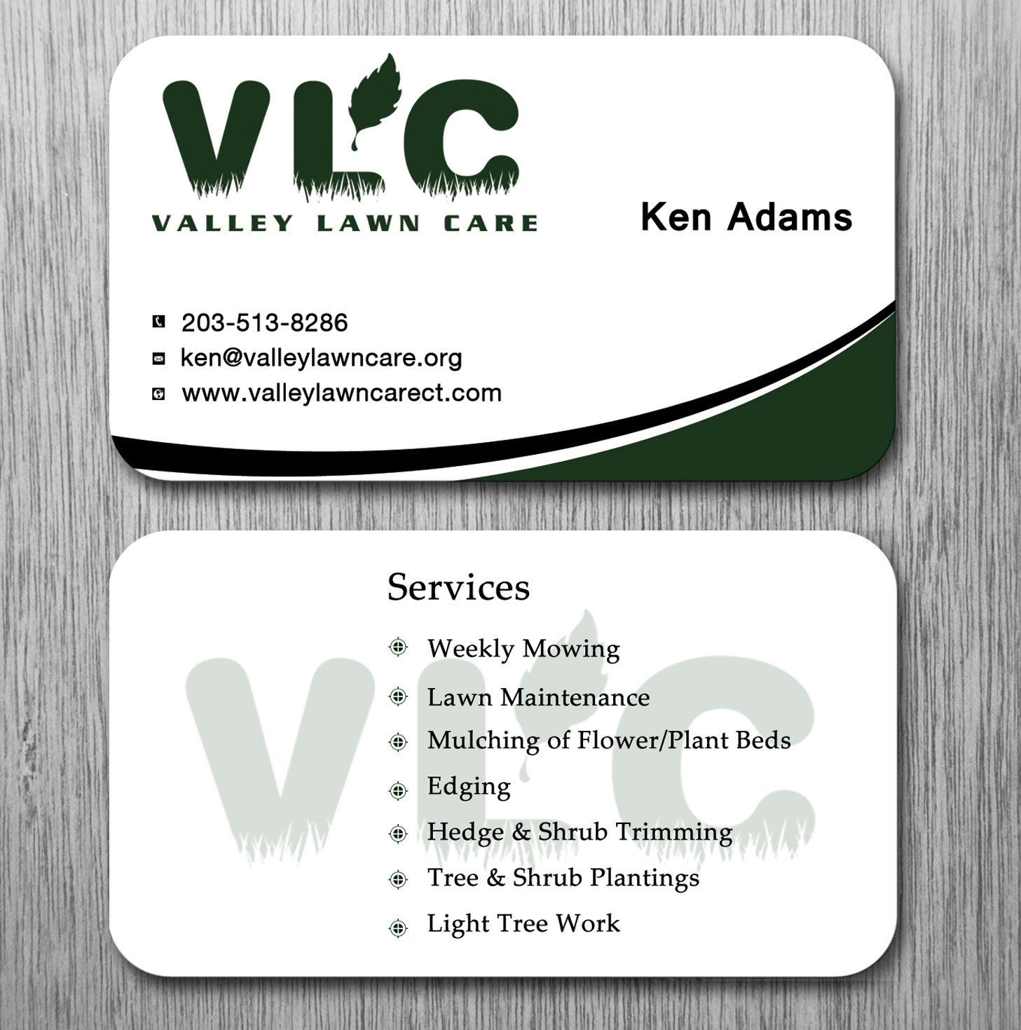 Business Card Design by Lanka Ama for Valley Lawn Care | Design #8511493