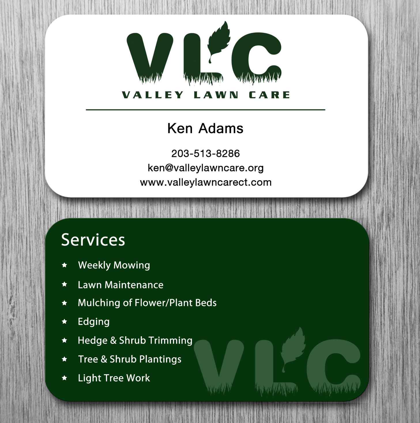 Business Card Design by Lanka Ama for Valley Lawn Care | Design #8511494