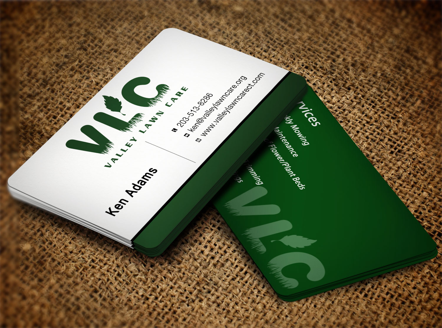 Business Card Design by Lanka Ama for Valley Lawn Care | Design #8511495