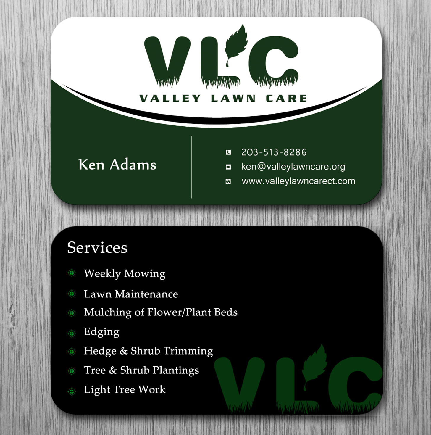 Business Card Design by Lanka Ama for Valley Lawn Care | Design #8511497