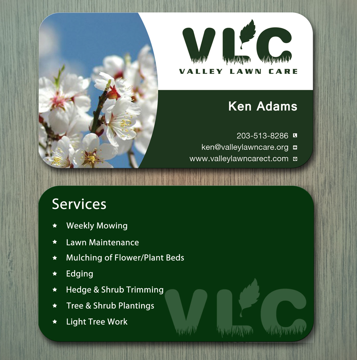 Business Card Design by Lanka Ama for Valley Lawn Care | Design #8511498