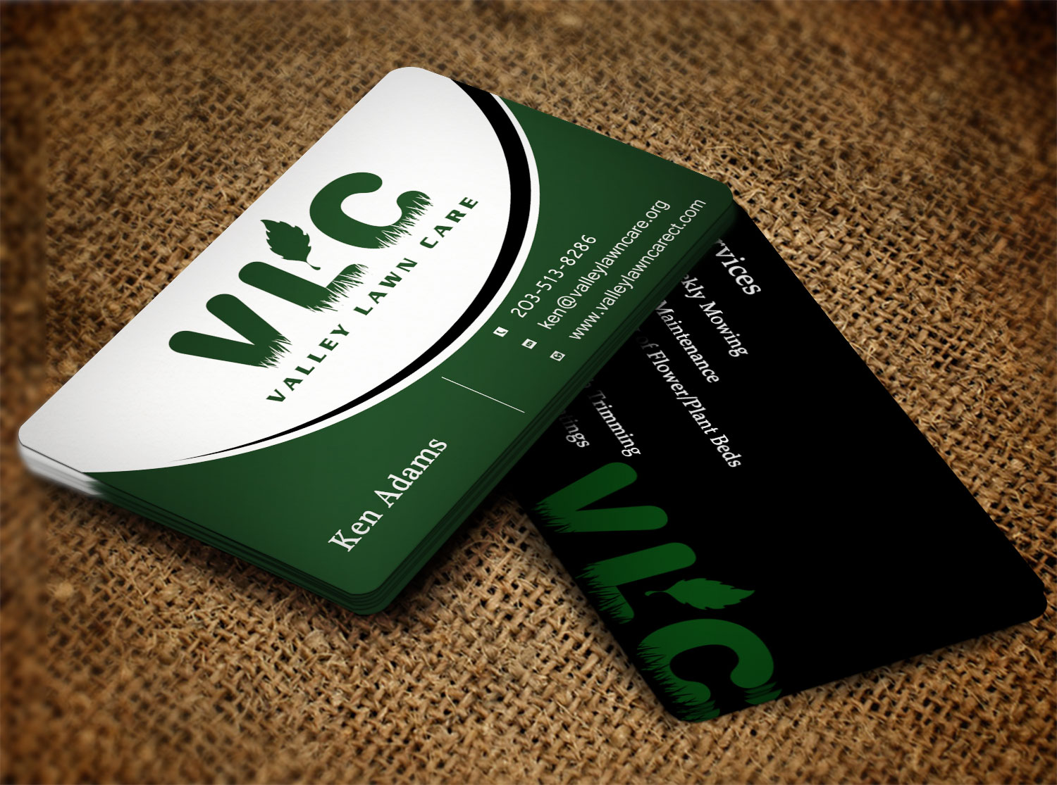 Business Card Design by Lanka Ama for Valley Lawn Care | Design #8511501