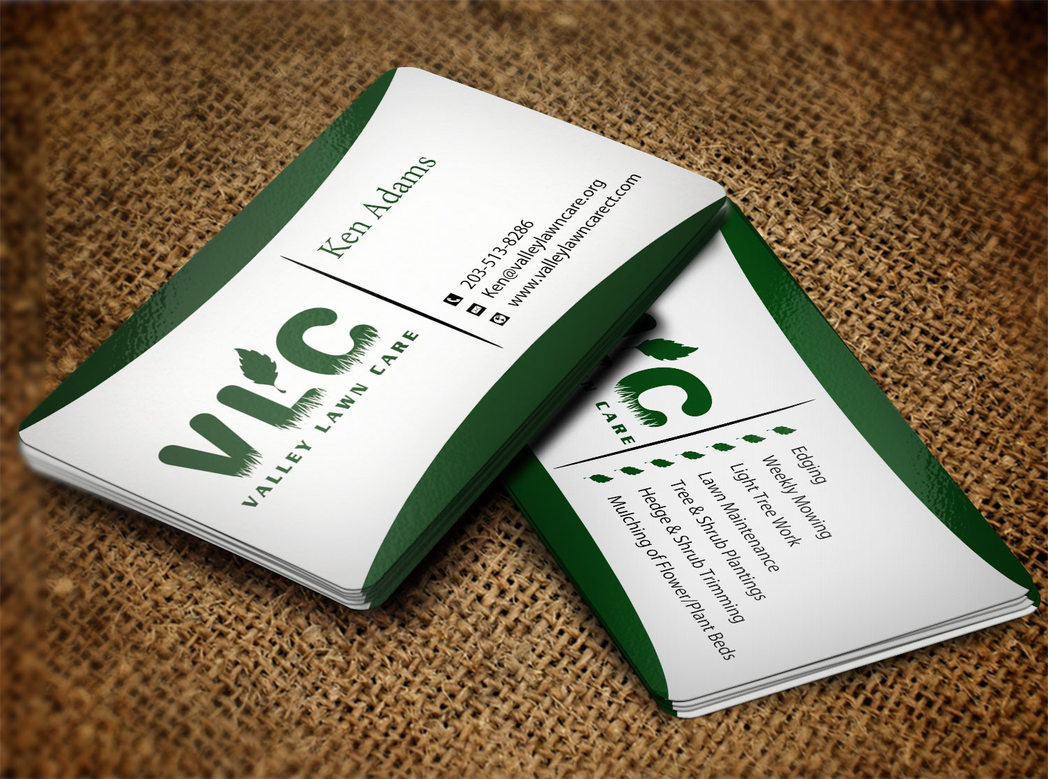 Business Card Design by Lanka Ama for Valley Lawn Care | Design #8511504