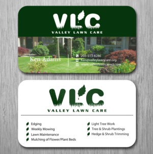 Business Card Design by Lanka Ama for Valley Lawn Care | Design: #8511509