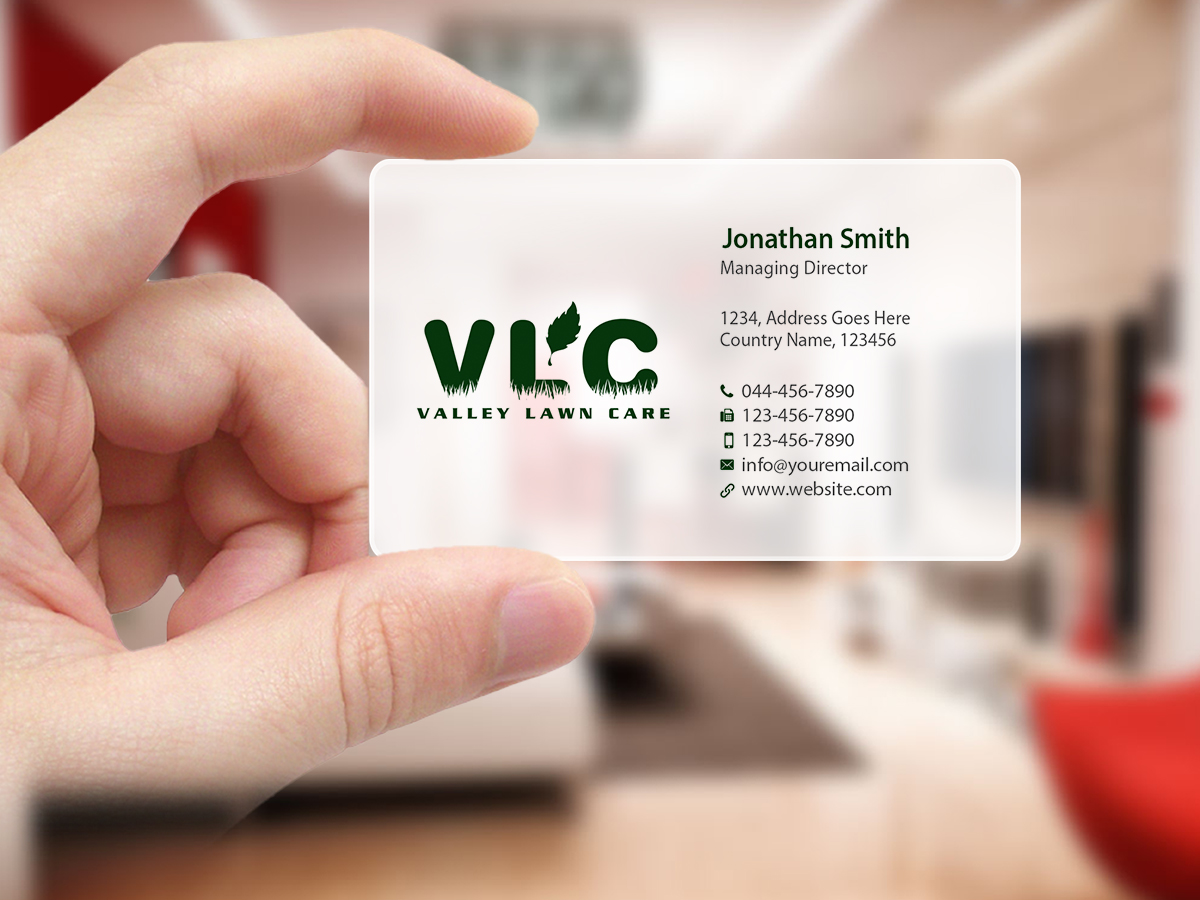 Business Card Design by Creations Box 2015 for Valley Lawn Care | Design #8515138