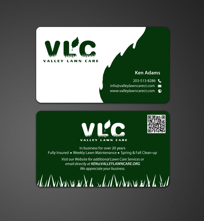 Business Card Design by chandrayaan.creative for Valley Lawn Care | Design #8521344