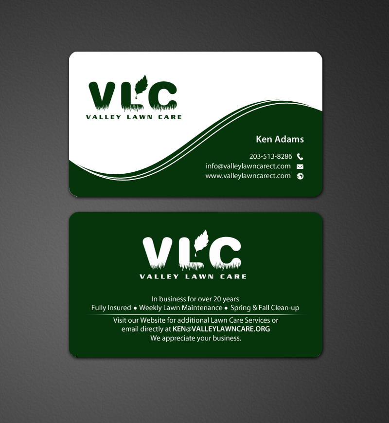 Business Card Design by chandrayaan.creative for Valley Lawn Care | Design #8521345