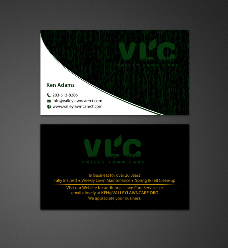 Business Card Design by chandrayaan.creative for Valley Lawn Care | Design #8521346