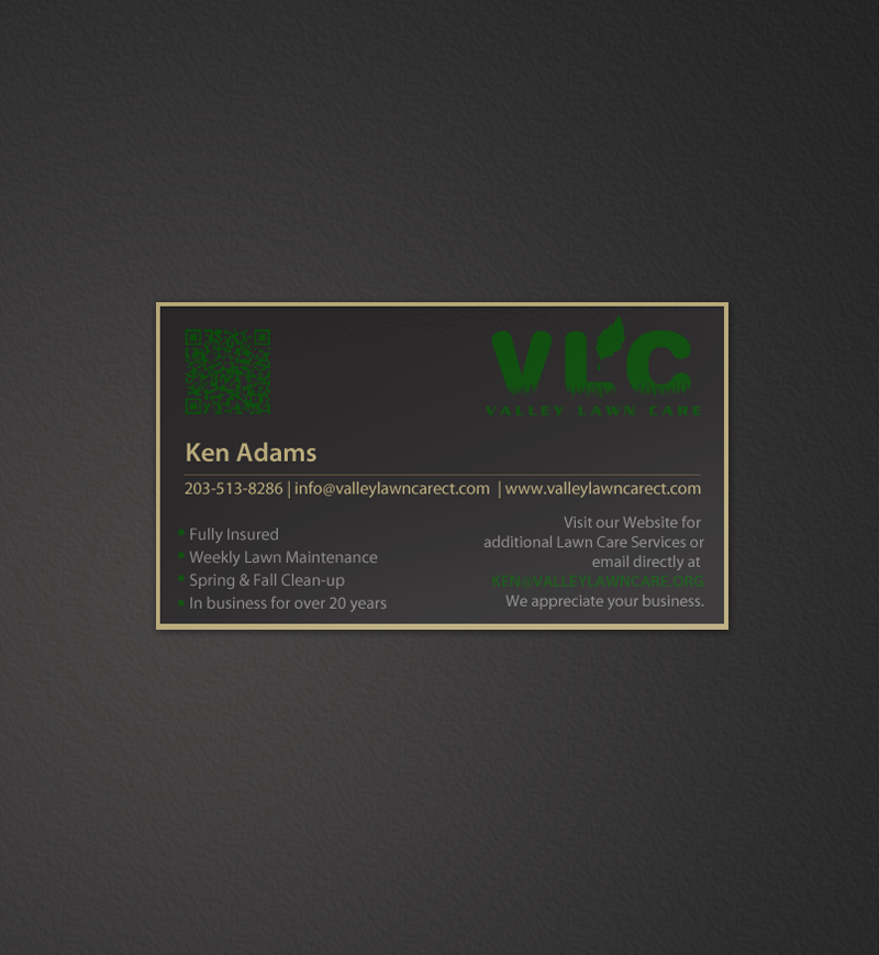 Business Card Design by chandrayaan.creative for Valley Lawn Care | Design #8521352