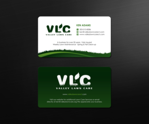 Business Card Design by logodentity for Valley Lawn Care | Design: #8516175