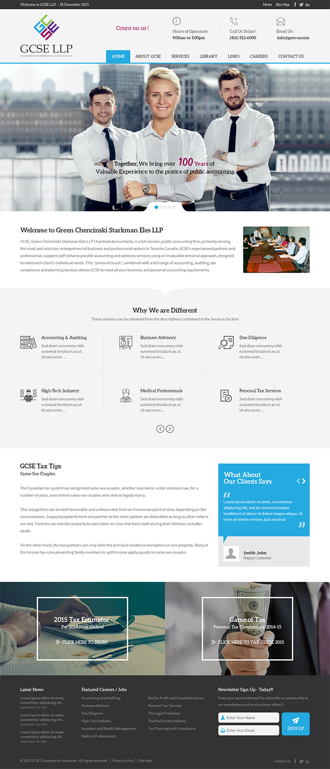 Web Design par RupalTechno pour GCSE LLP | Design #9175449