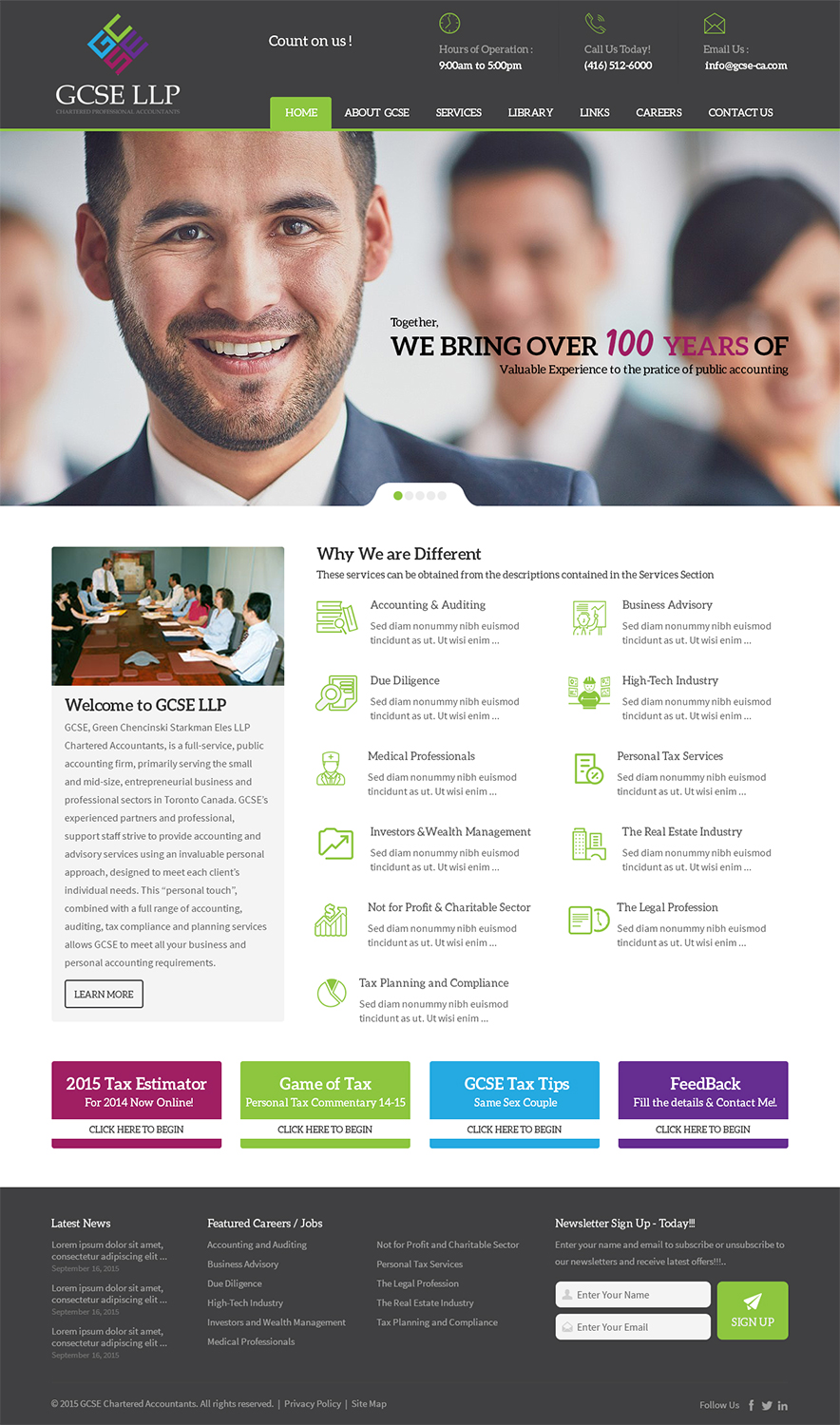 Web Design by RupalTechno for GCSE LLP | Design #9180578