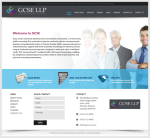 GCSE LLP website - revamping our website after 23 years | Web-Design von -Marc-
