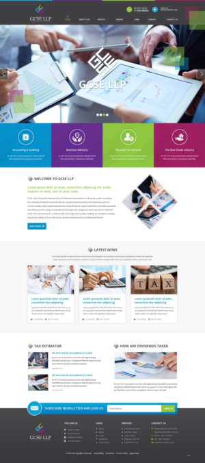Web Design par pb pour GCSE LLP | Design : #8510435