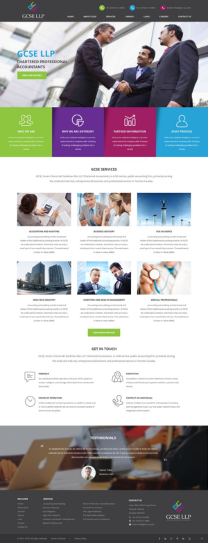 Web Design par pb pour GCSE LLP | Design : #8523188