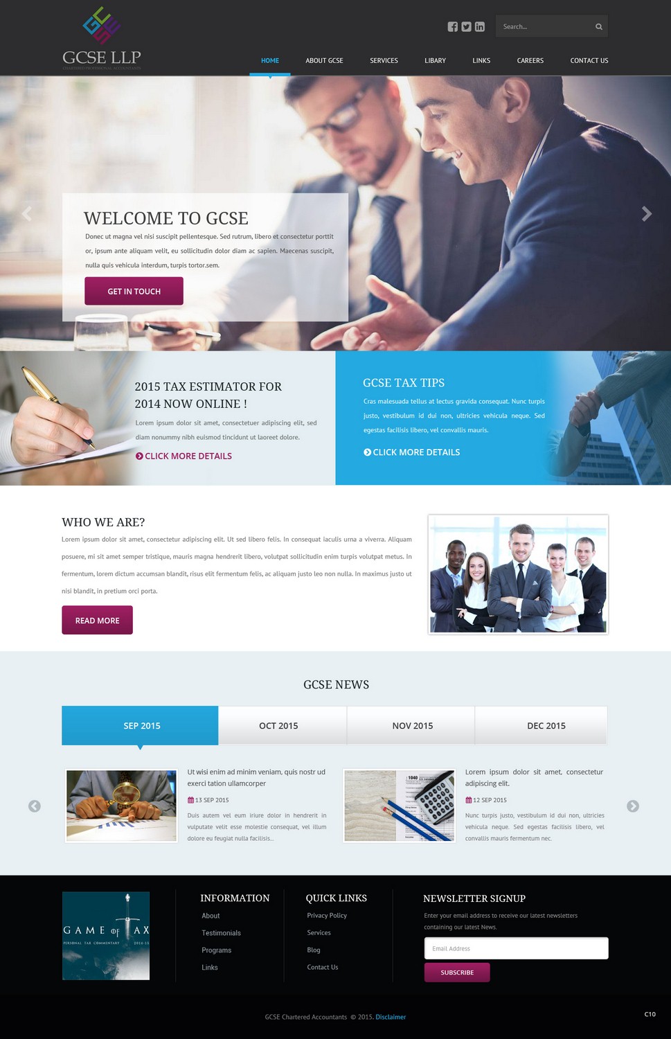 Diseño Web por pb para GCSE LLP | Diseño #8523190