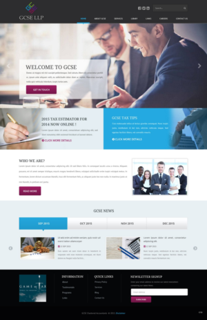 Web Design par pb pour GCSE LLP | Design : #8523190
