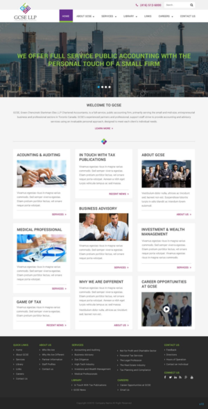Web Design par pb pour GCSE LLP | Design : #8523200