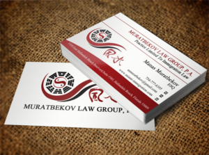 Business Card Design by Lanka Ama for MURATBEKOV LAW GROUP, P.A. | Design: #8518403