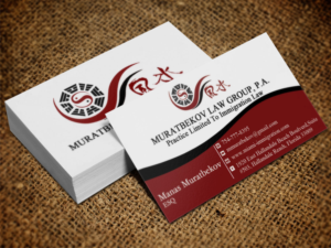 Business Card Design by Lanka Ama for MURATBEKOV LAW GROUP, P.A. | Design: #8518416