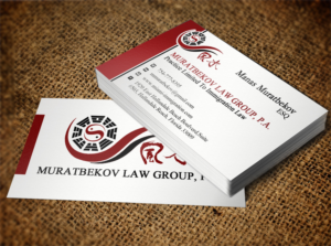 Business Card Design by Lanka Ama for MURATBEKOV LAW GROUP, P.A. | Design: #8518417