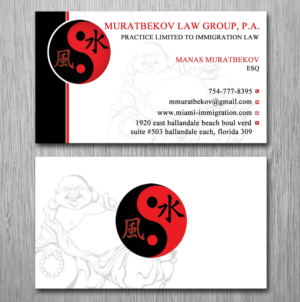 Business Card Design by Lanka Ama for MURATBEKOV LAW GROUP, P.A. | Design: #8518421