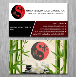Business Card Design by Lanka Ama for MURATBEKOV LAW GROUP, P.A. | Design: #8518429