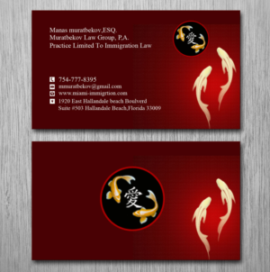 Business Card Design by Lanka Ama for MURATBEKOV LAW GROUP, P.A. | Design: #8518439
