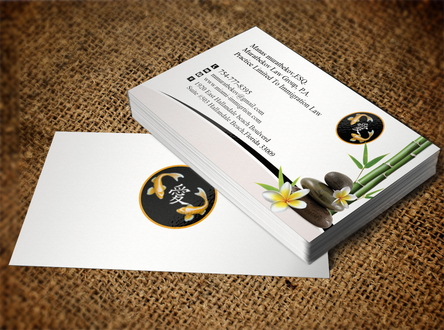 Business Card Design by Lanka Ama for MURATBEKOV LAW GROUP, P.A. | Design #8518447