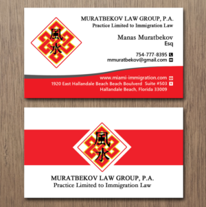 Diseño de Tarjeta de Presentación por Lanka Ama para MURATBEKOV LAW GROUP, P.A. | Diseño: #8519237