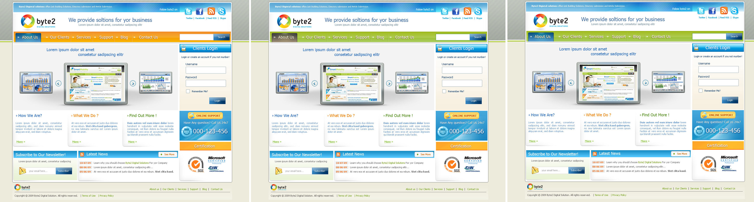 Web Design by mouallem zoheir for Byte 2 Digital Solutions | Design #14894