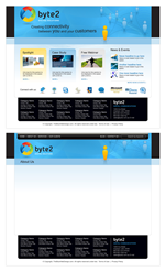 Web Design par TheBlueWebDesign.com pour Byte 2 Digital Solutions | Design #14614