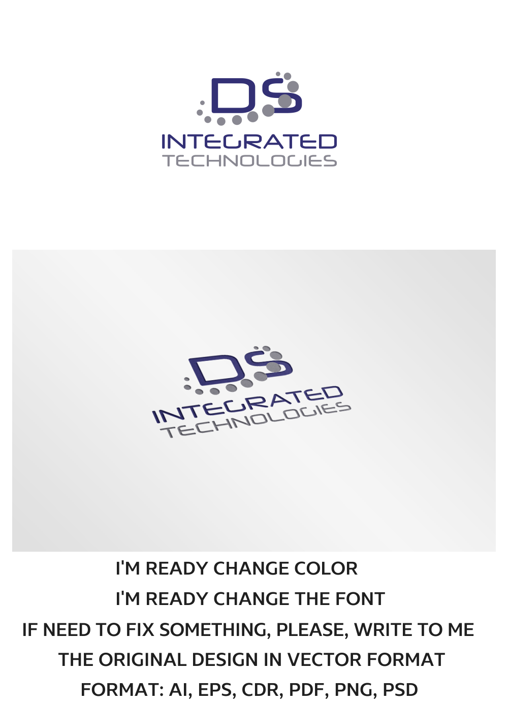 Logo Design by artsterdam for DS INTEGRATED TECHNOLOGIES  | Design #8508561