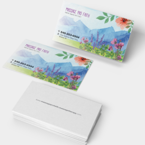 Massage Therapy and Energy Healing Practice | Diseño de Tarjeta de Presentación por Souvik Roy (Alex Pro)