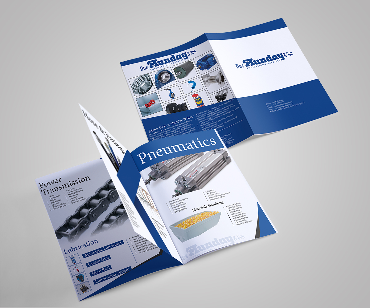 Diseño de Brochure por idune para Des Munday & Son Pty Ltd | Diseño #10609529