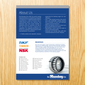 Brochure Design by barinix for Des Munday & Son Pty Ltd | Design: #10622641