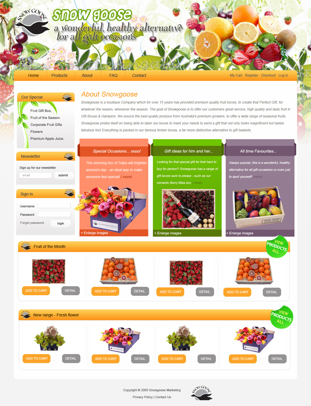 Web Design by hocaili for Fruit at Work Pty Ltd | Design #16231