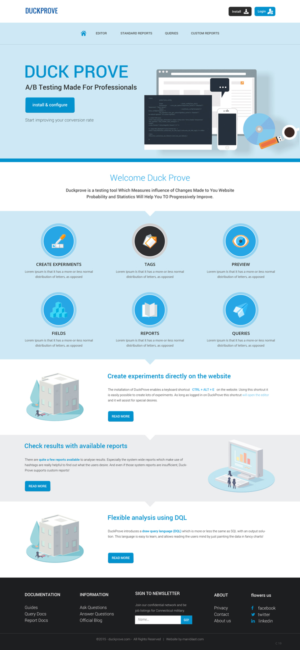 Web Design by pb for DuckProve | Design: #8523140
