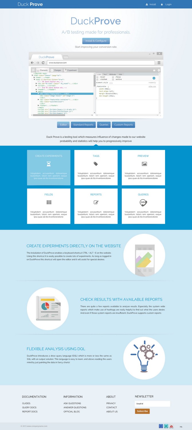 Web Design by pb for DuckProve | Design #8523145