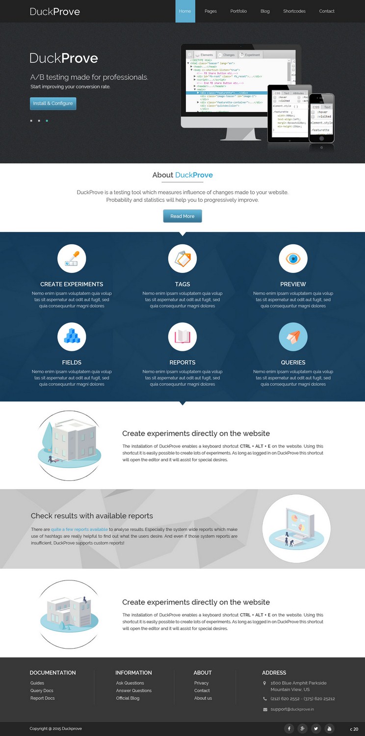 Web Design by pb for DuckProve | Design #8523146