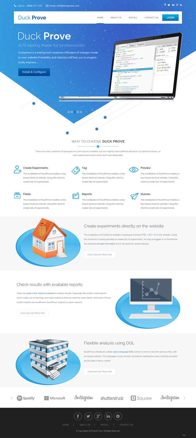 Web Design by pb for DuckProve | Design #8523148