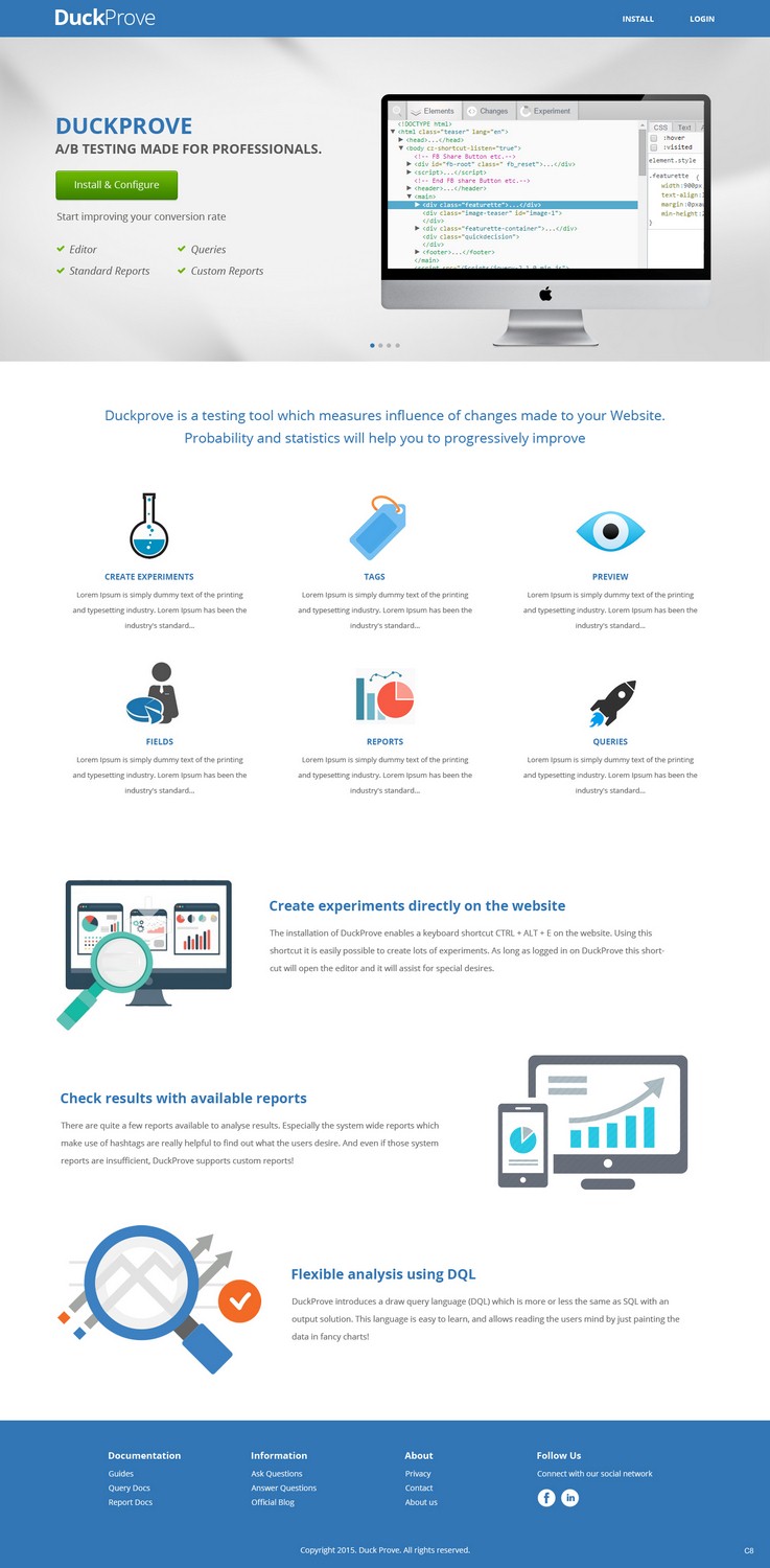 Web Design by pb for DuckProve | Design #8533499