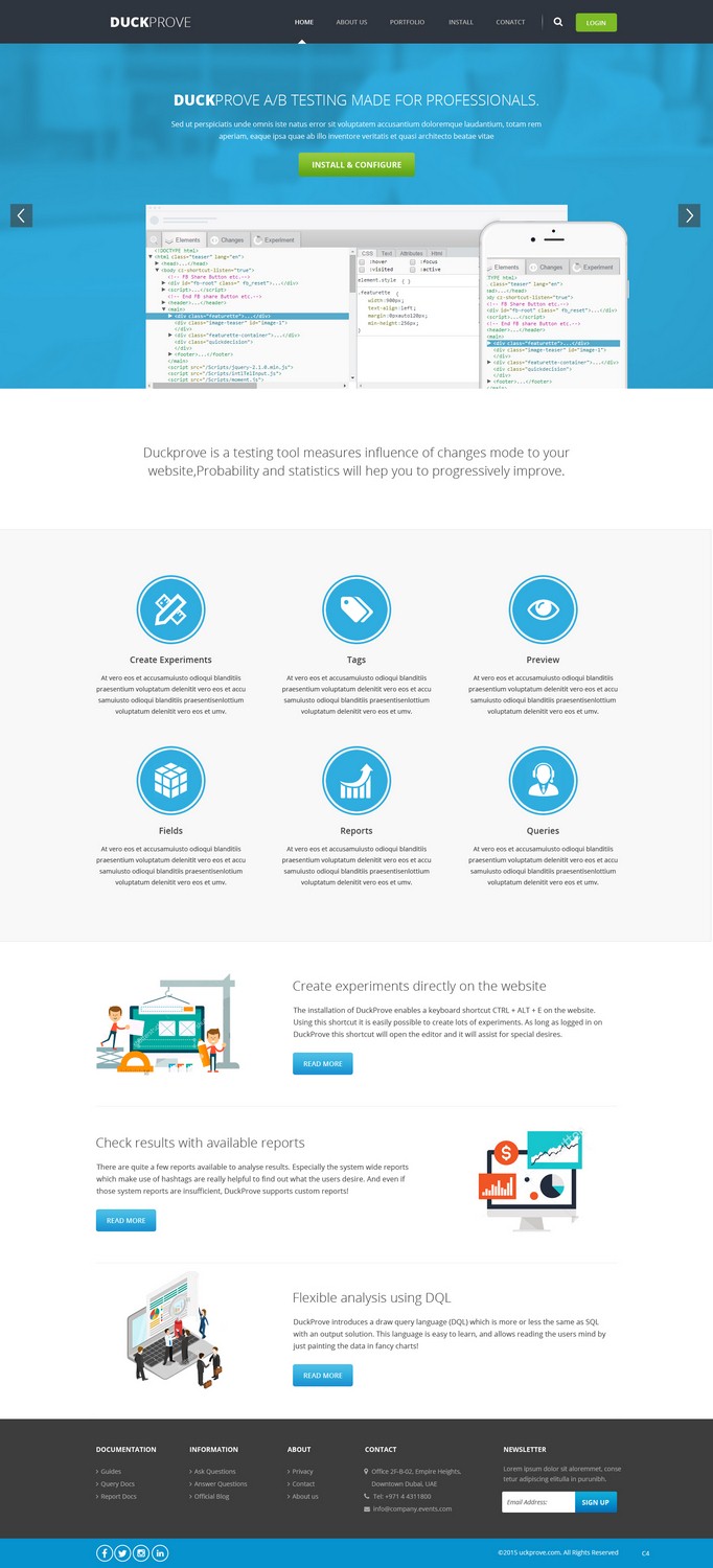 Web Design par pb pour DuckProve | Design #8533501