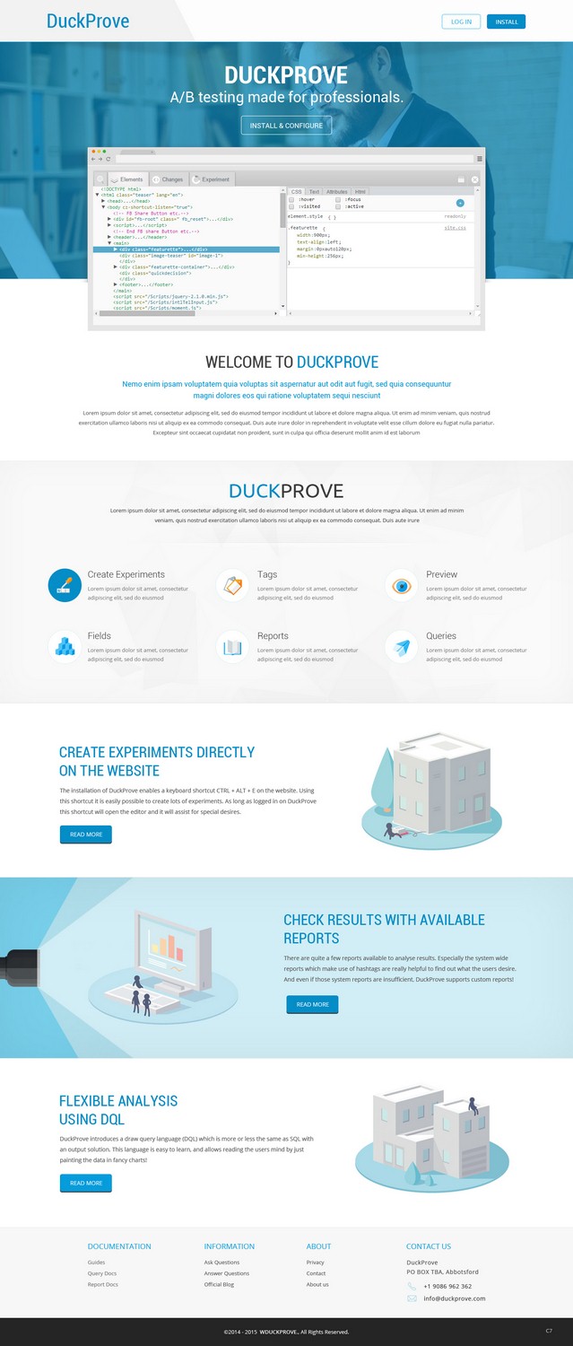 Web Design by pb for DuckProve | Design #8533504